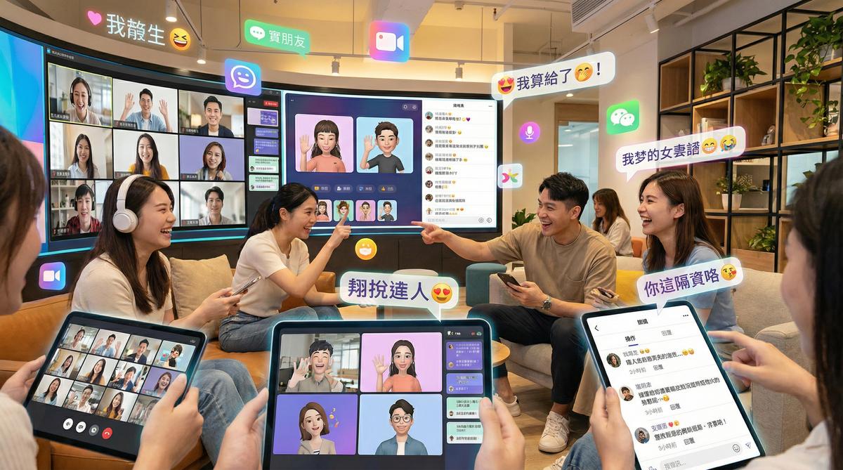 抖阴甜心社区互动场景